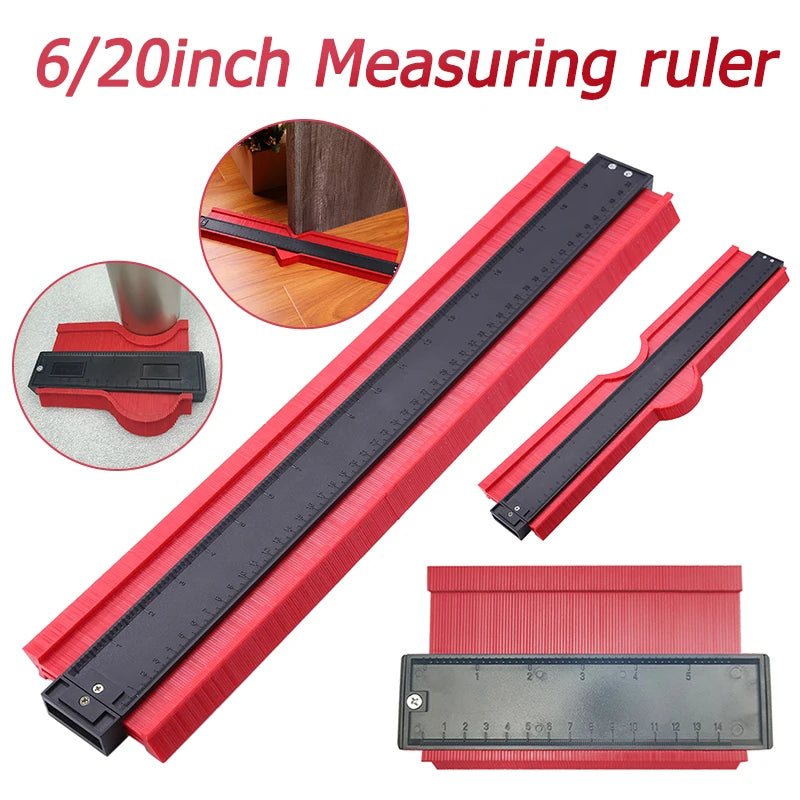 20-Inch Plastic Profile Copy Gauge Contour Duplicator Tool for Tiling, Wood, and Laminate Measurement – CE & RoHS Certified