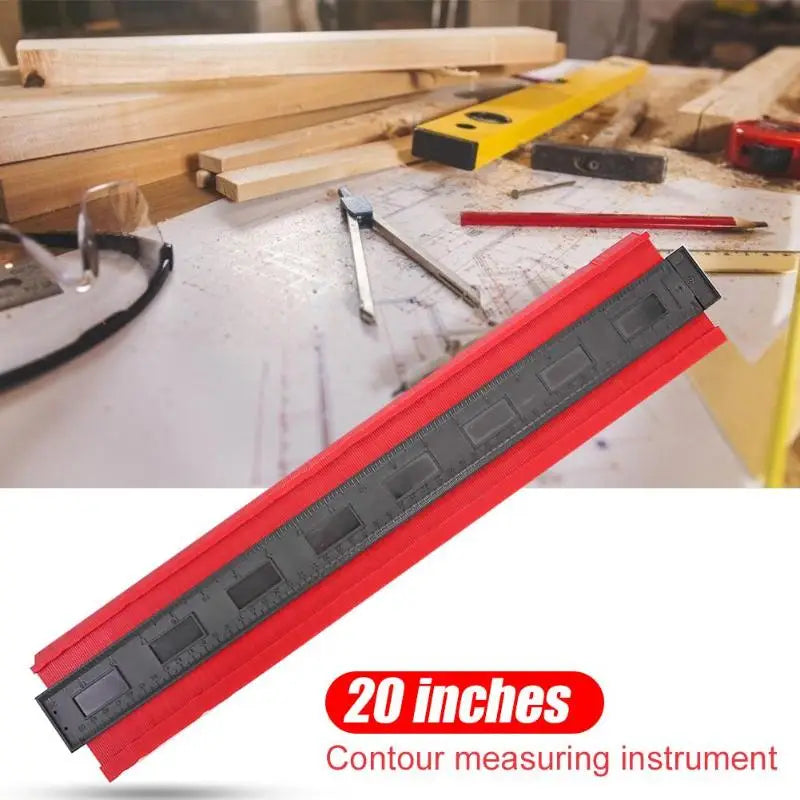 20-Inch Plastic Profile Copy Gauge Contour Duplicator Tool for Tiling, Wood, and Laminate Measurement – CE & RoHS Certified