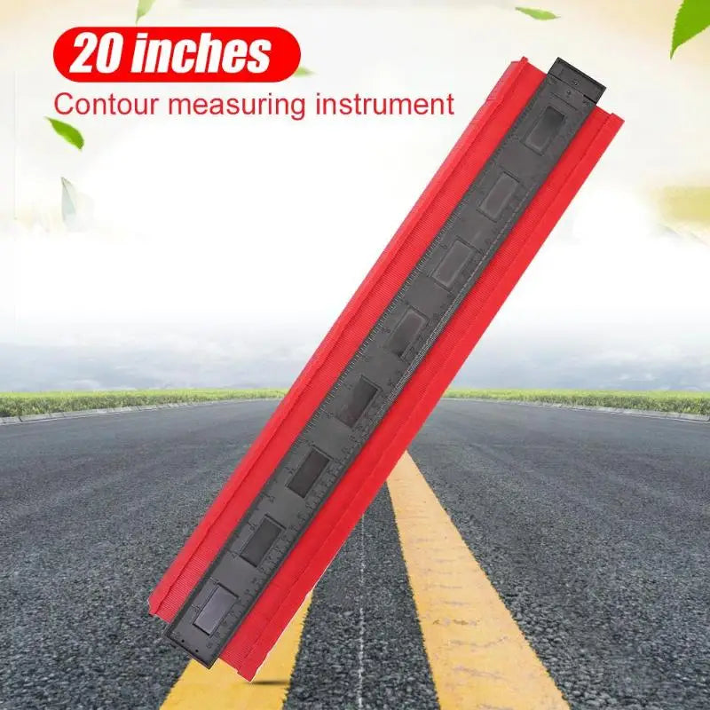20-Inch Plastic Profile Copy Gauge Contour Duplicator Tool for Tiling, Wood, and Laminate Measurement – CE & RoHS Certified