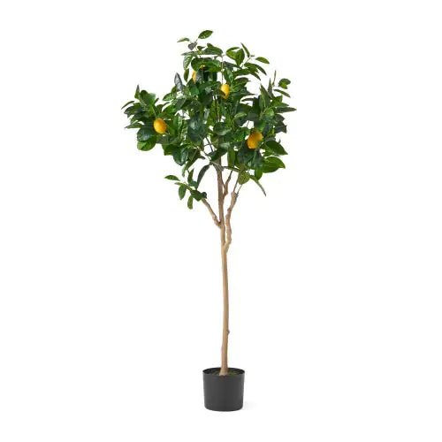 Artificial Lemon Tree with Green Leaves, Realistic Faux Lemon Plant, Home Decor, Indoor Plant