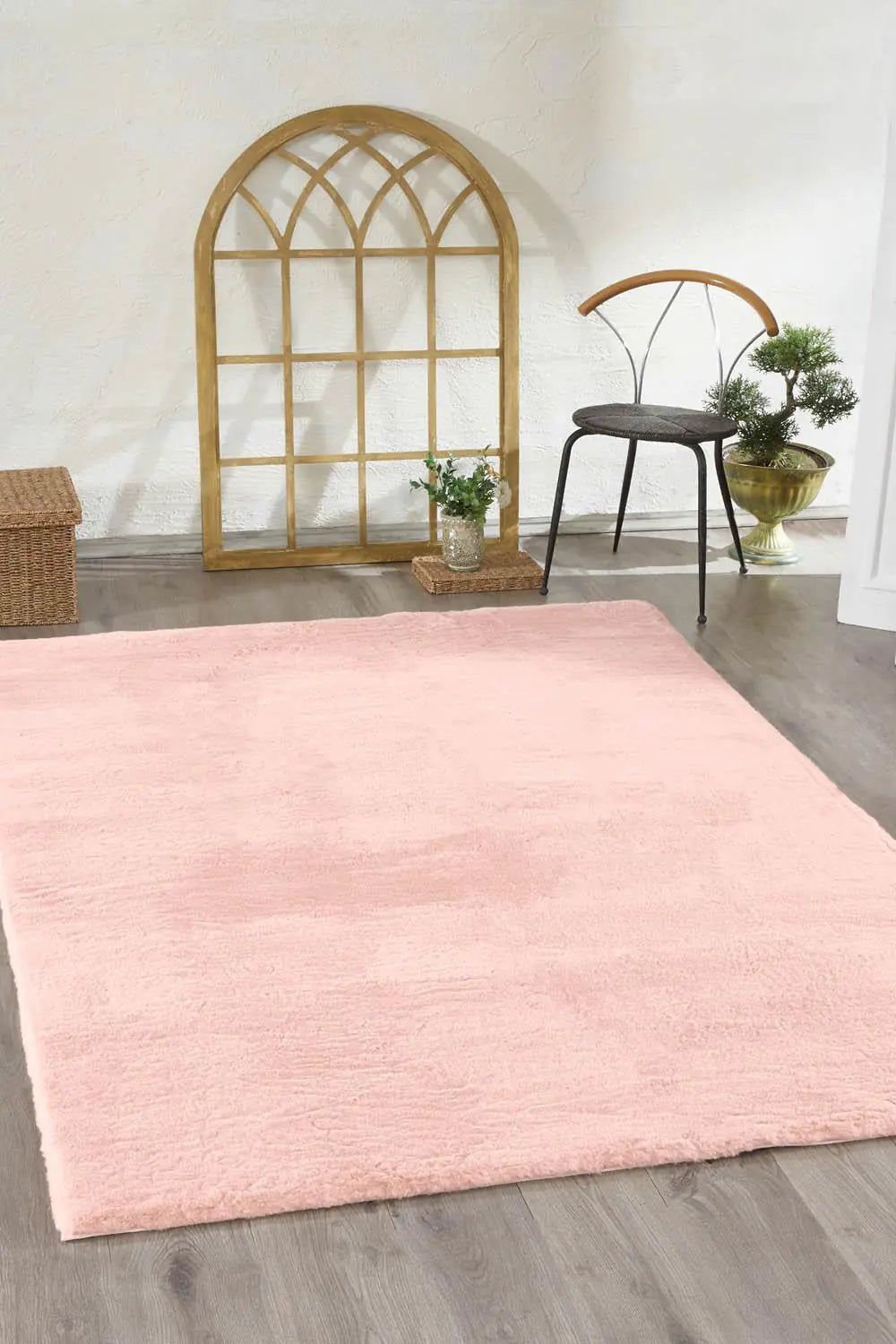 Jassrug Fur Carpet 80X120 Powder
