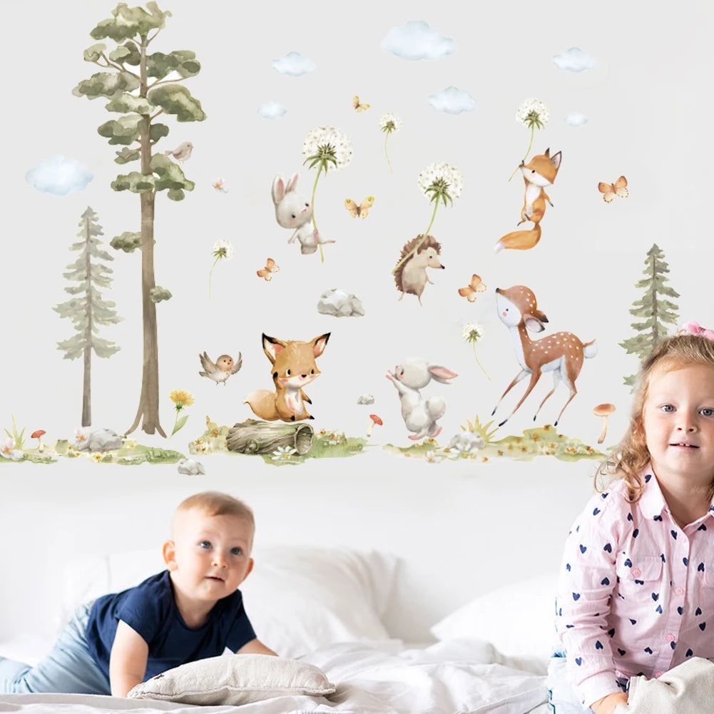 Cute Forest Animals Wall Stickers -SHS1