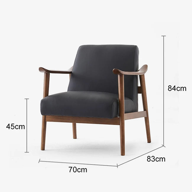 Modern Wooden Leisure Chair – Contemporary Solid Wood Frame with Fabric Upholstery – Stylish Home and Office Furniture -SHS2112