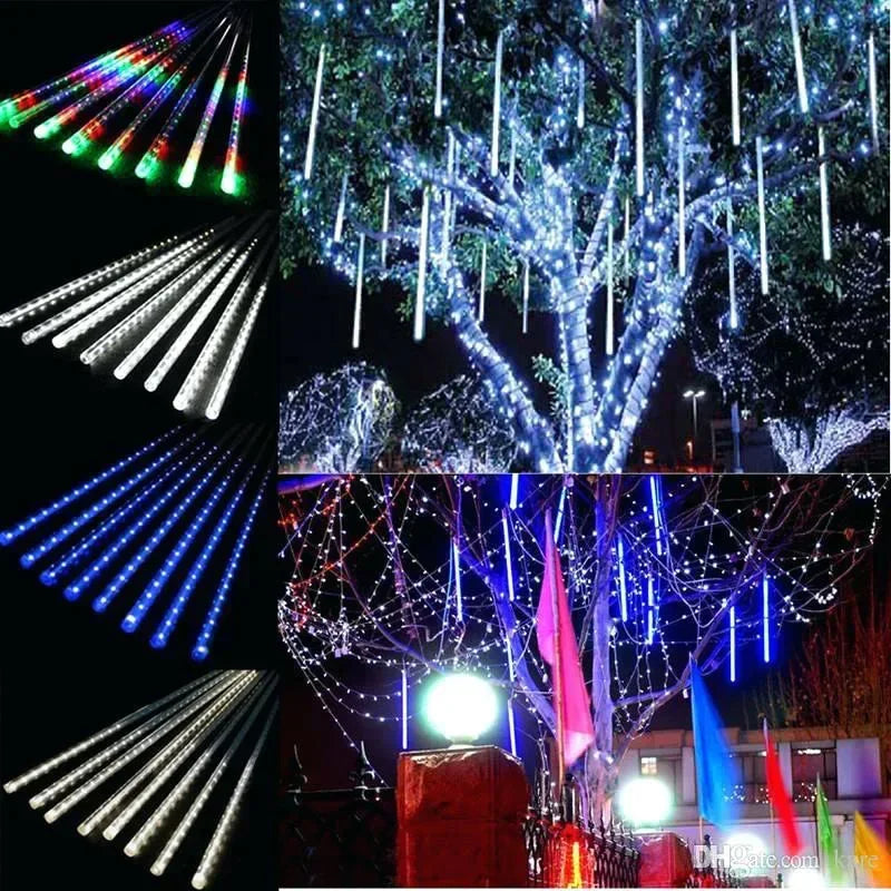 LED Meteor Shower String Light -christmas solar lights for outside -SHS251