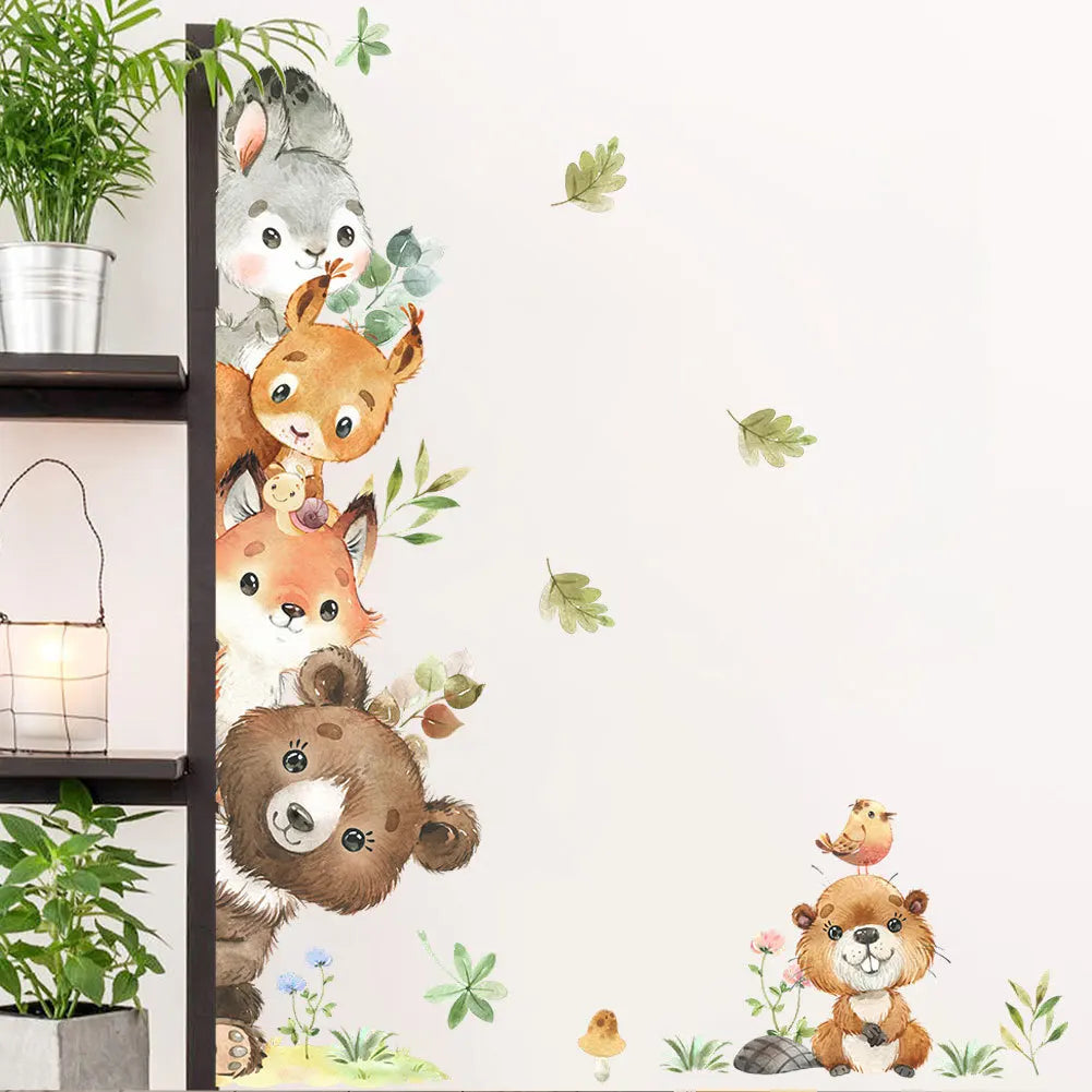 Cute Forest Animals Wall Stickers -SHS1