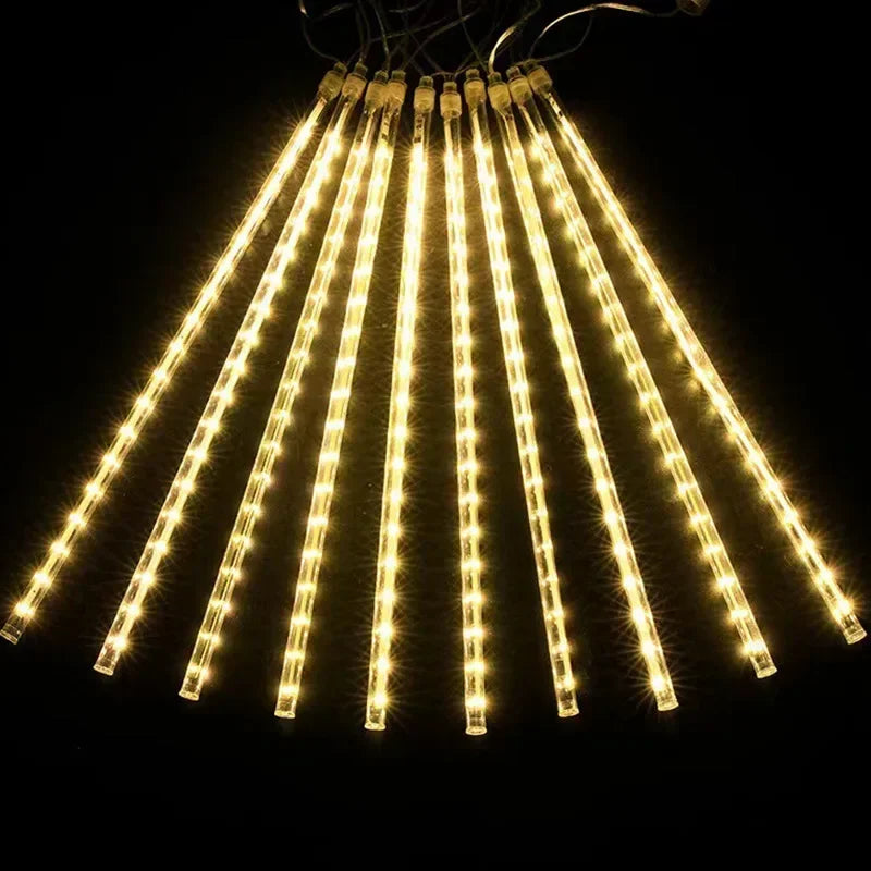 LED Meteor Shower String Light -christmas solar lights for outside -SHS251