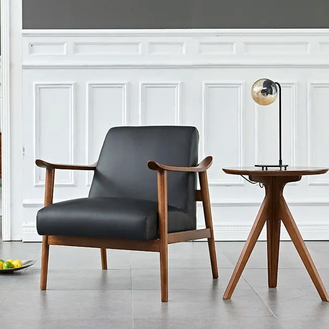 Modern Wooden Leisure Chair – Contemporary Solid Wood Frame with Fabric Upholstery – Stylish Home and Office Furniture -SHS2112