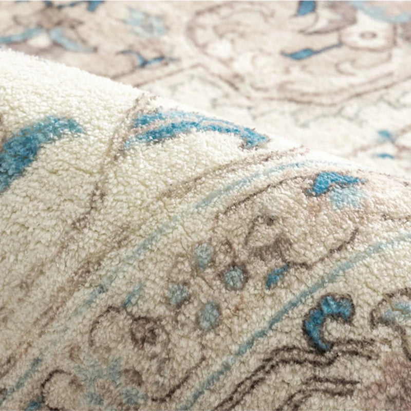 Luxury Retro Plush Rug - Soft Fluffy Mat for Bedroom, Living Room & Cloakroom