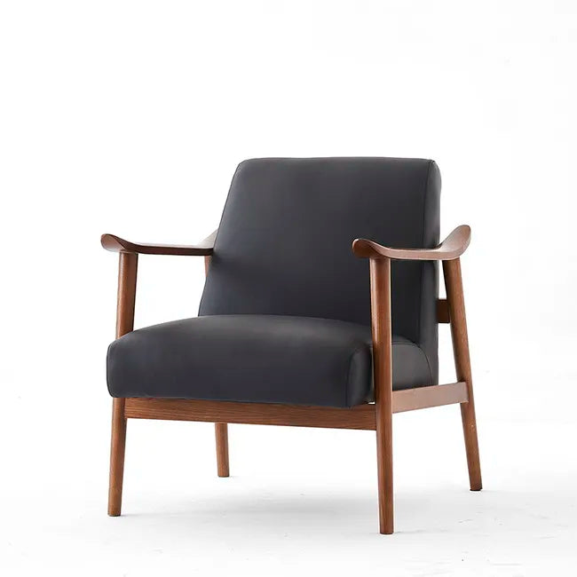 Modern Wooden Leisure Chair – Contemporary Solid Wood Frame with Fabric Upholstery – Stylish Home and Office Furniture -SHS2112