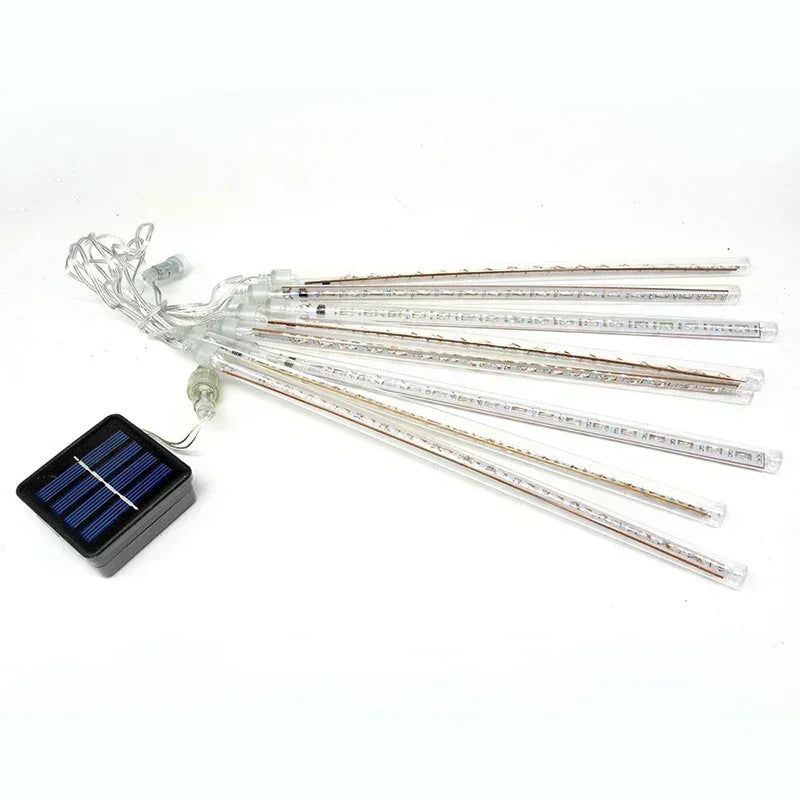 LED Meteor Shower String Light -christmas solar lights for outside -SHS251