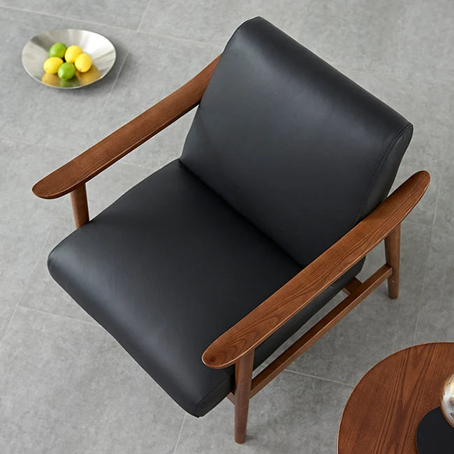 Modern Wooden Leisure Chair – Contemporary Solid Wood Frame with Fabric Upholstery – Stylish Home and Office Furniture -SHS2112