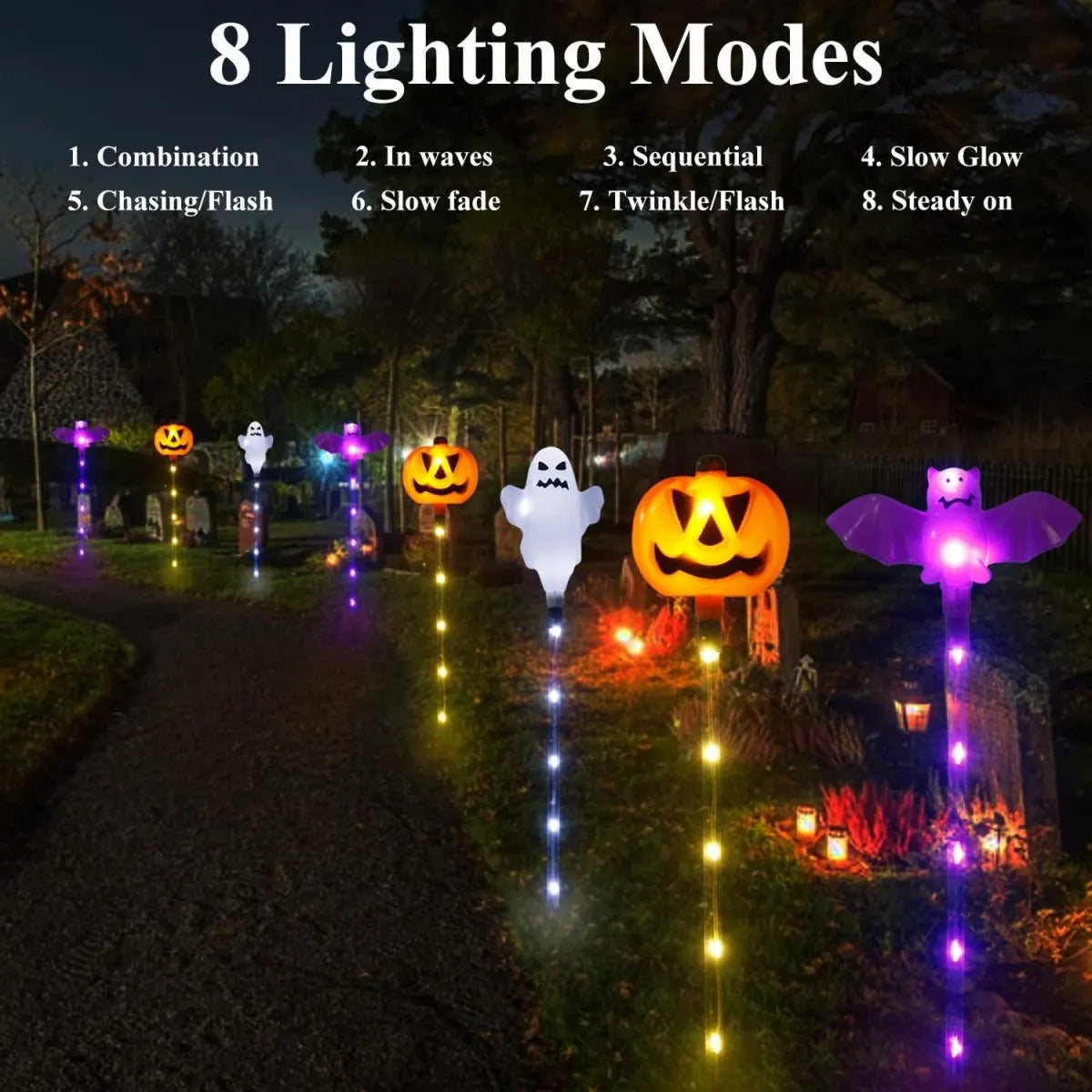 Solar Halloween Landscape Decor 6 Pcs -SHS244