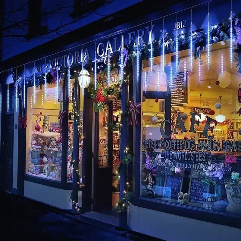 LED Meteor Shower String Light -christmas solar lights for outside -SHS251
