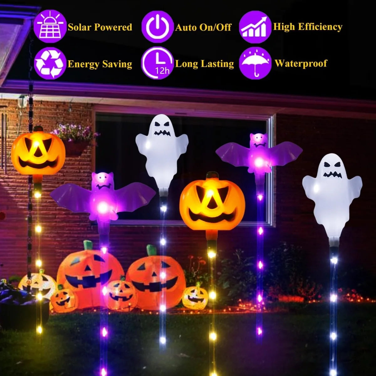 Solar Halloween Landscape Decor 6 Pcs -SHS244