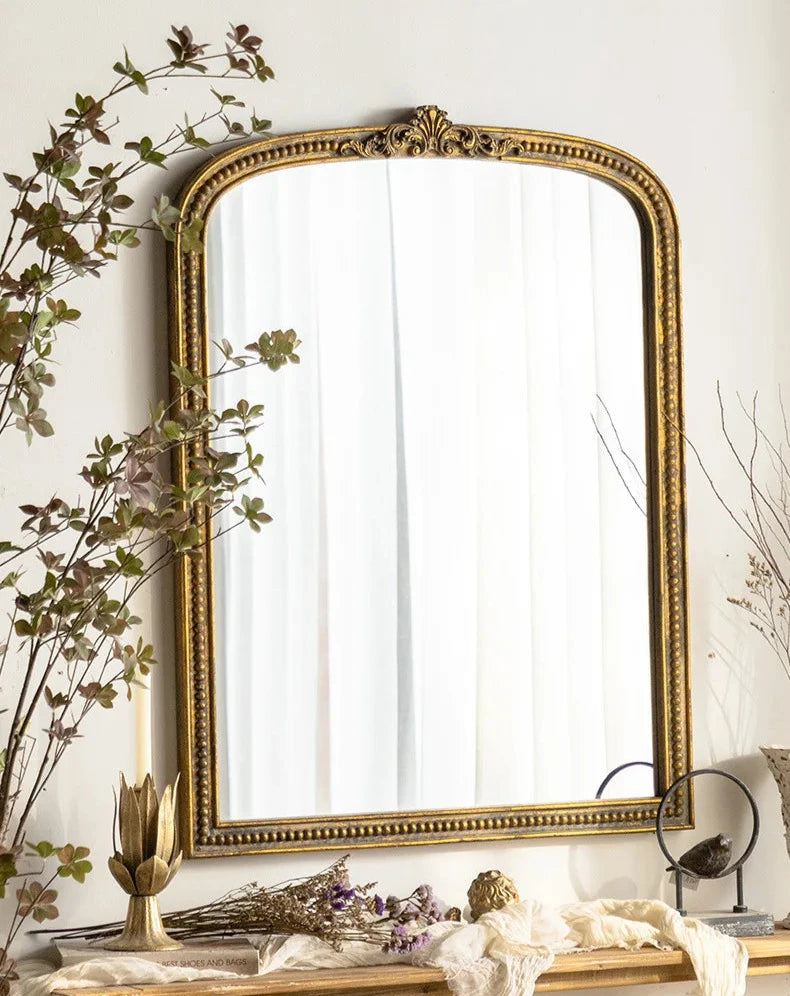 Vanity Mirror Decorative Golden Wooden Frame -SHS149