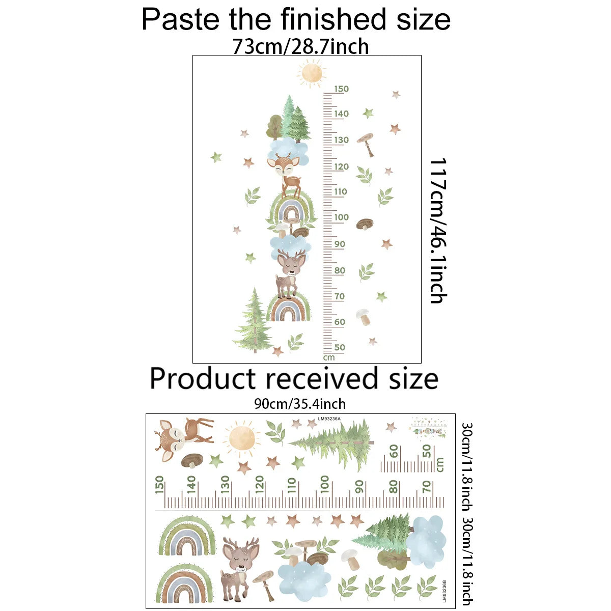 Cute Forest Animals Wall Stickers -SHS1