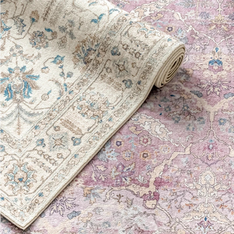 Luxury Retro Plush Rug - Soft Fluffy Mat for Bedroom, Living Room & Cloakroom