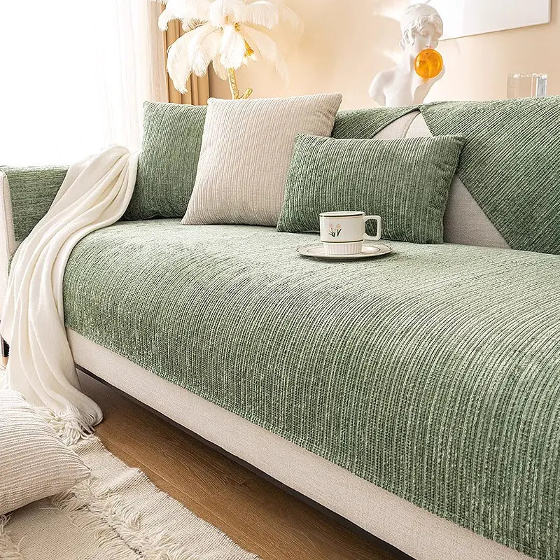 Universal Chenille Sofa Cover – All-Season Stretch Couch Protector