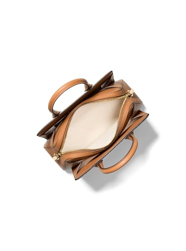 Michael Kors Laila Small Satchel, Gold-Tone Hardware/Vanilla/Acorn