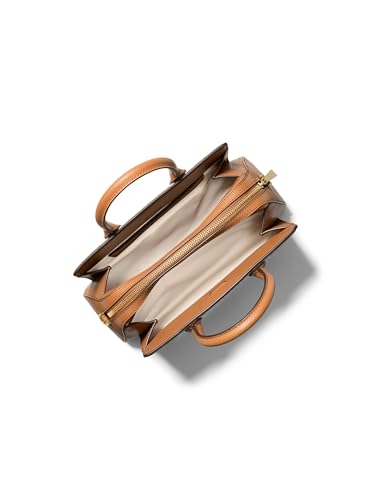 Michael Kors Laila Small Satchel, Gold-Tone Hardware/Vanilla/Acorn