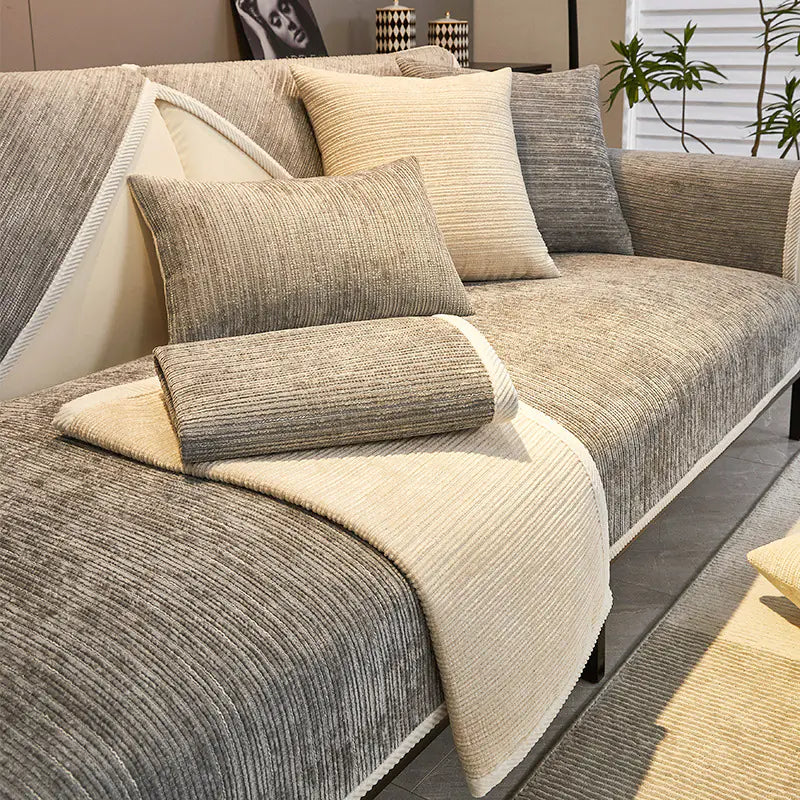 Universal Chenille Sofa Cover – All-Season Stretch Couch Protector