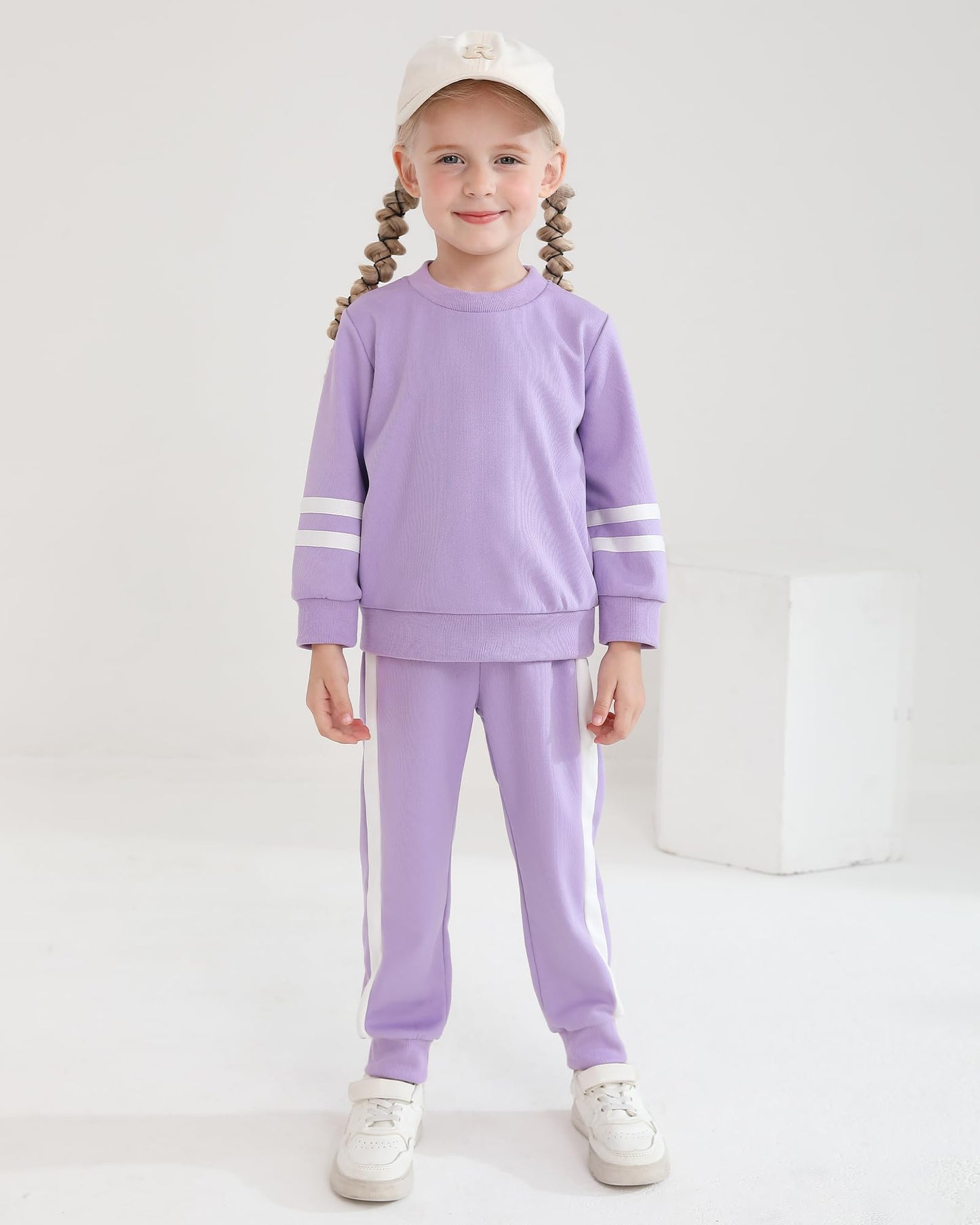 SOLOYEE Toddler Girl Clothes 2T 3T Girls Fall Outfits 2Pcs Sweatsuit Set