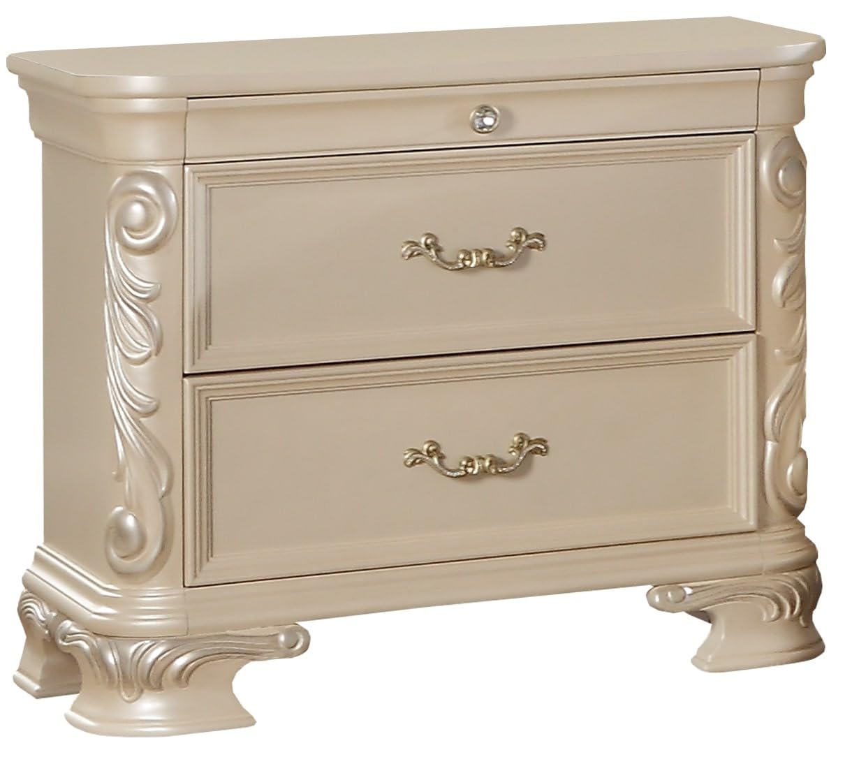 First of a Kind Victoria King 4 Piece Bedroom Set