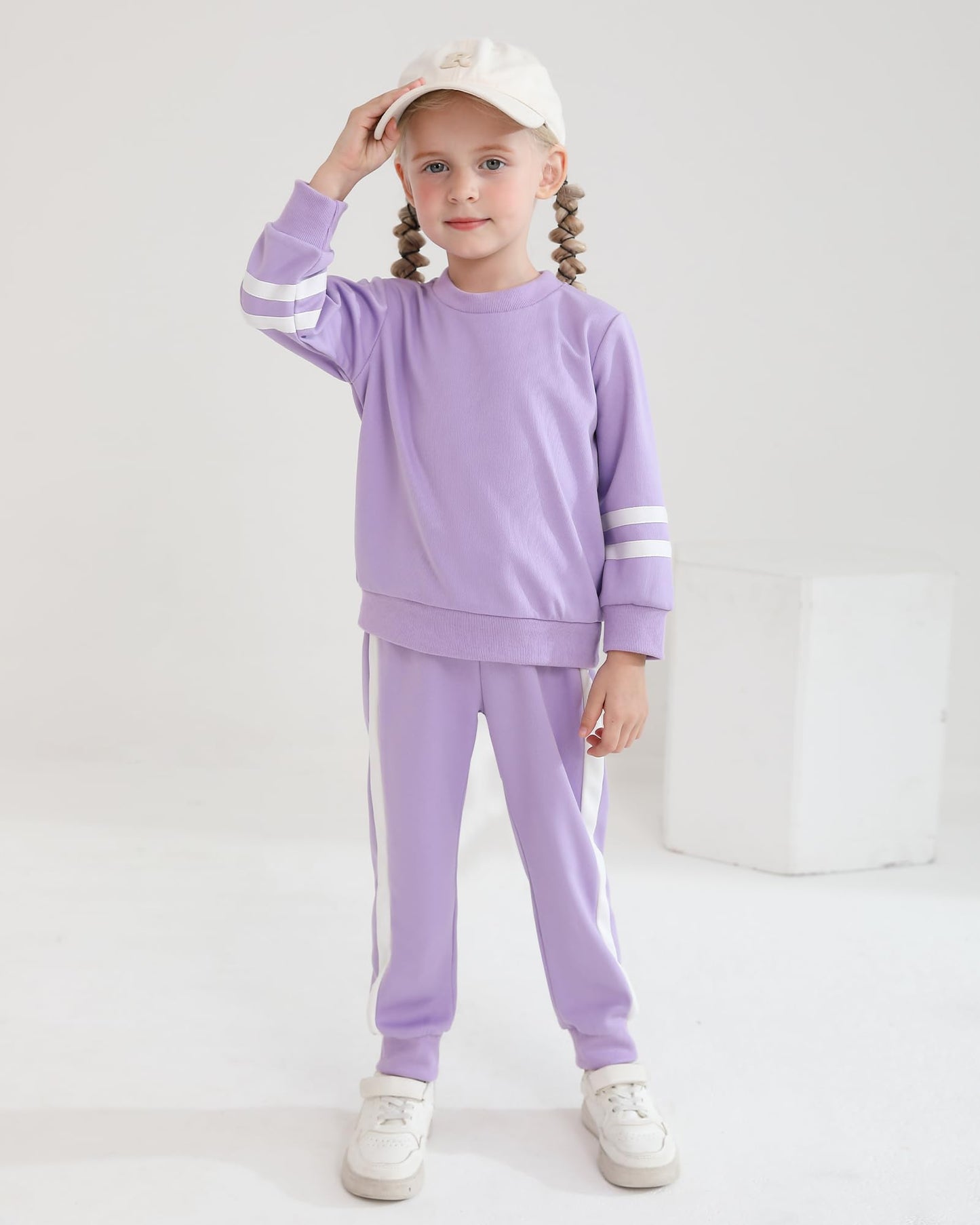 SOLOYEE Toddler Girl Clothes 2T 3T Girls Fall Outfits 2Pcs Sweatsuit Set