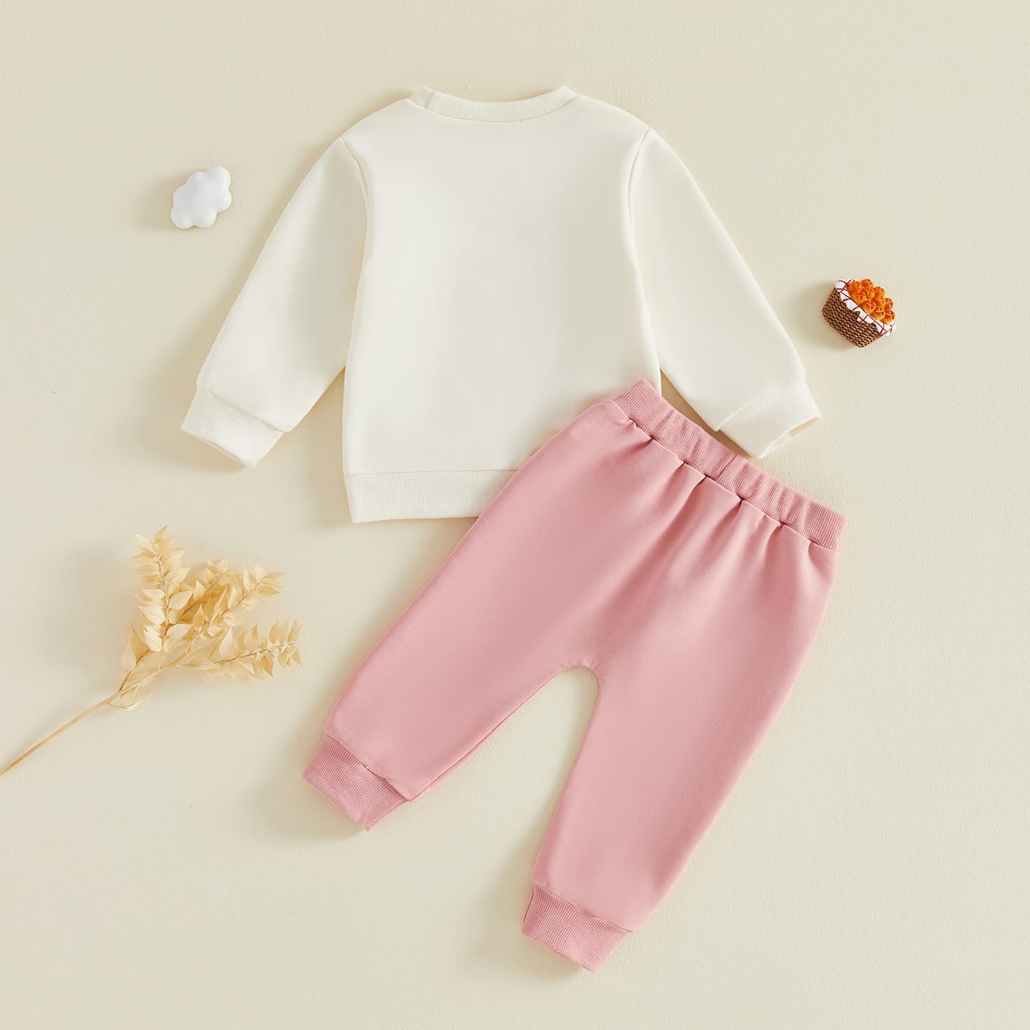 Tsultryofs Toddler Baby Girl Fall Clothes Letter Tractor Print Outfit