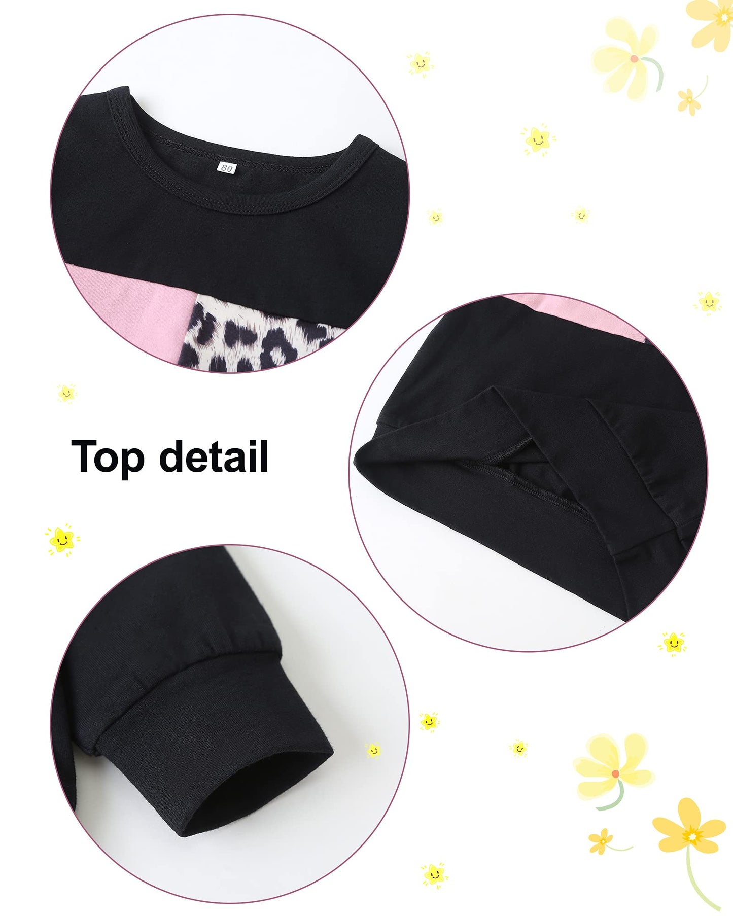 WESIDOM Toddler Girl Clothes Outfit Set 2 Piece Sweatsuit 1-7Y