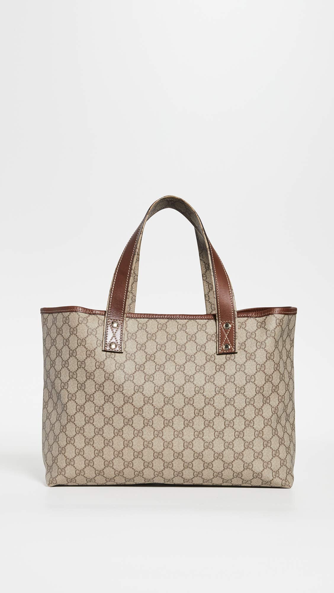 Gucci Women's Pre-Loved Supreme Tote Bag, Brown, One Size