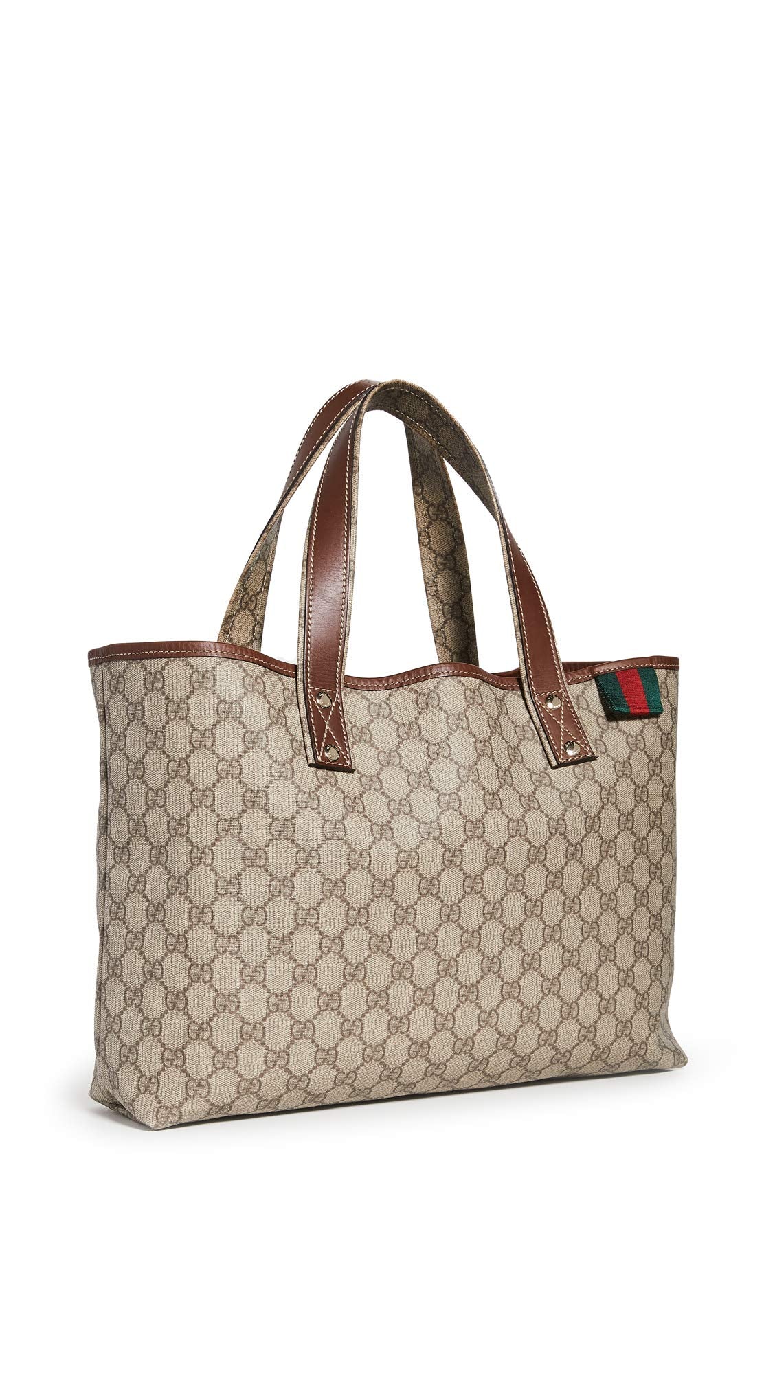 Gucci Women's Pre-Loved Supreme Tote Bag, Brown, One Size