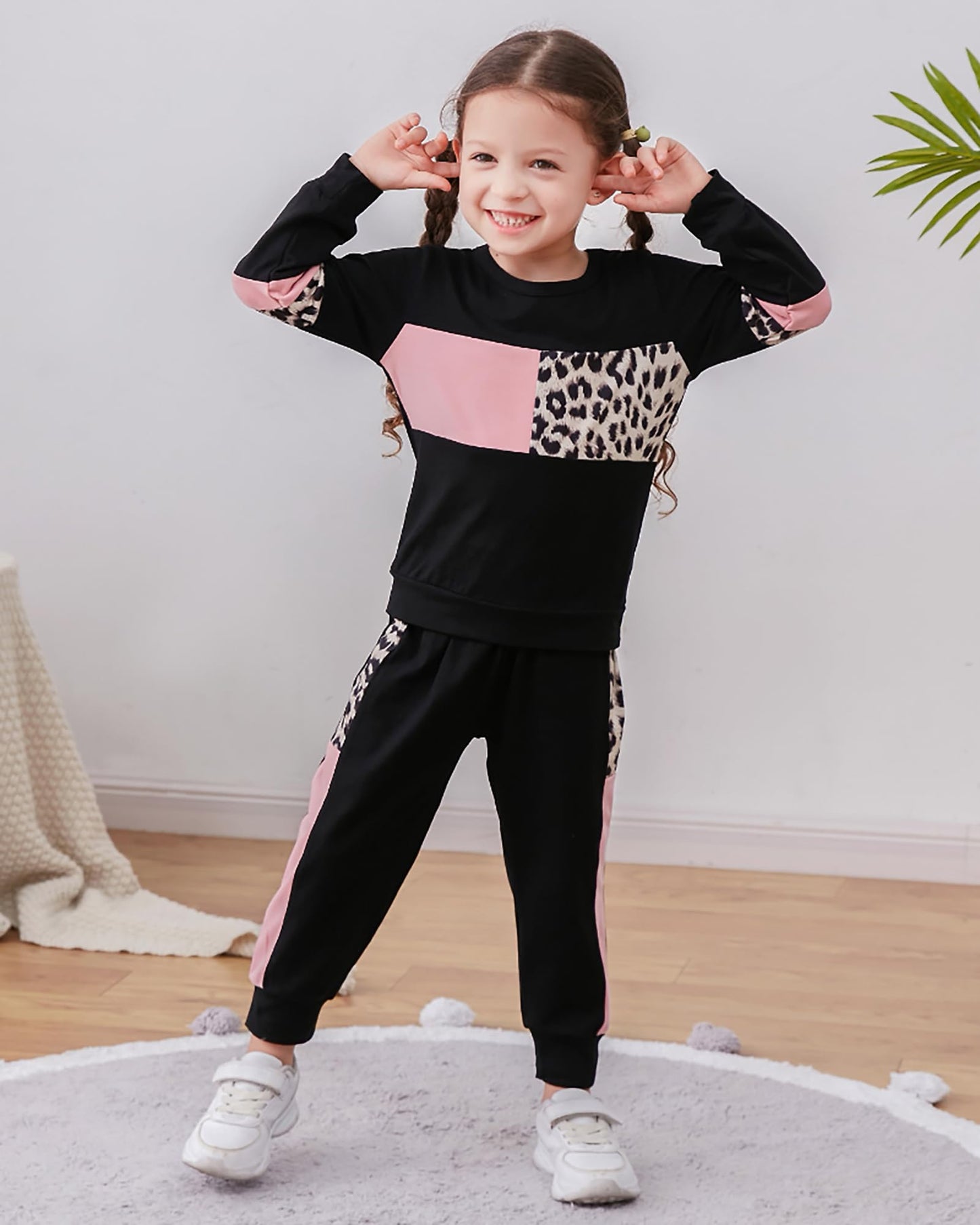 WESIDOM Toddler Girl Clothes Outfit Set 2 Piece Sweatsuit 1-7Y