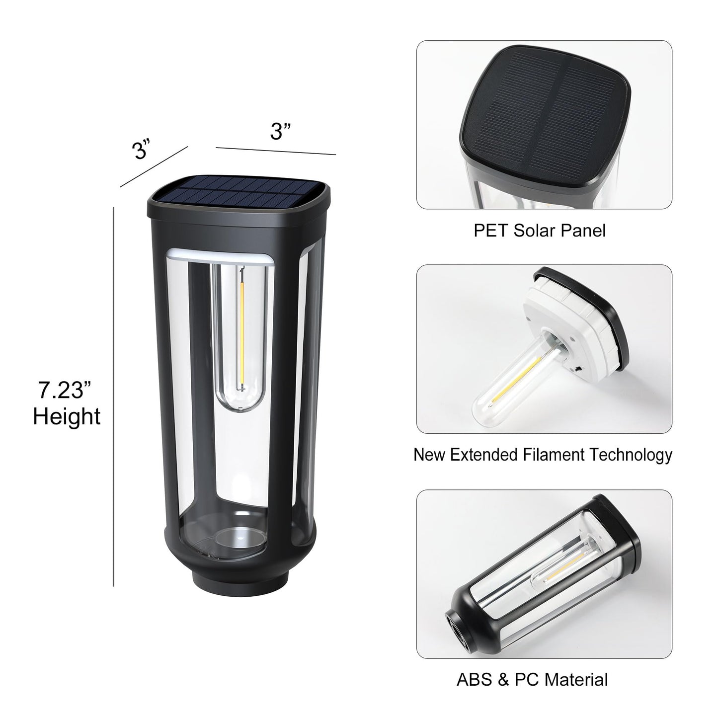 JEJOT Solar Pathway Lights Outdoor Waterproof, 8 Pack Solar Walkway Lights