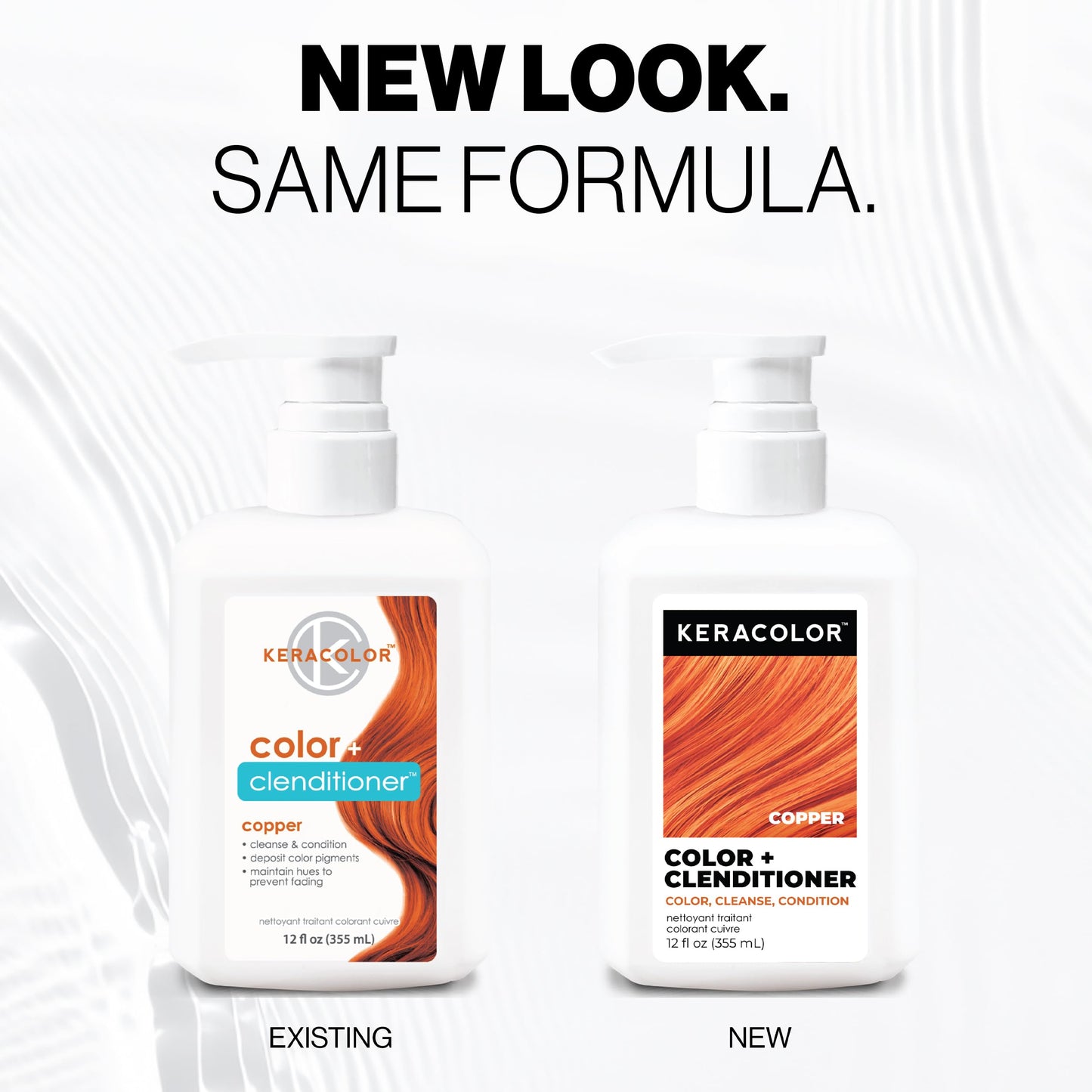 Keracolor Clenditioner COPPER Hair Dye - Semi Permanent Hair Color Depositing Conditioner, 12 Fl. Oz.