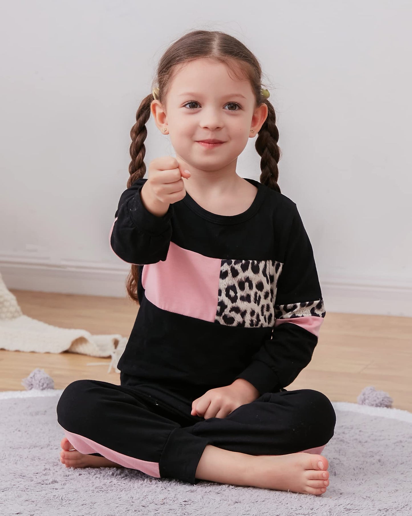 WESIDOM Toddler Girl Clothes Outfit Set 2 Piece Sweatsuit 1-7Y