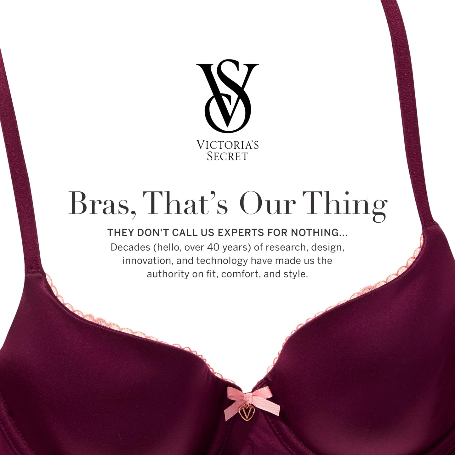 Victoria's Secret Body by Victoria Push Up Bra, Bras for Women, Black Smooth, 36C