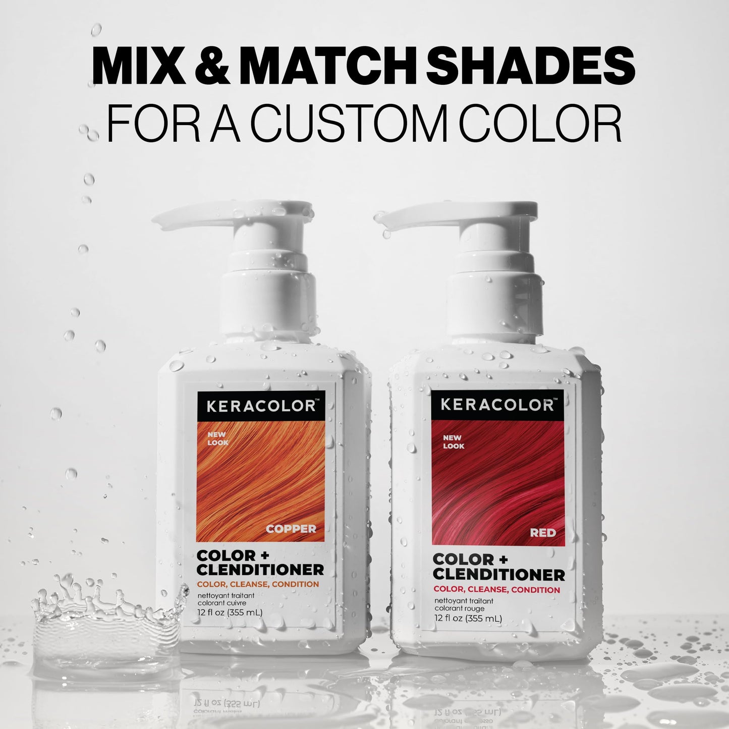 Keracolor Clenditioner COPPER Hair Dye - Semi Permanent Hair Color Depositing Conditioner, 12 Fl. Oz.