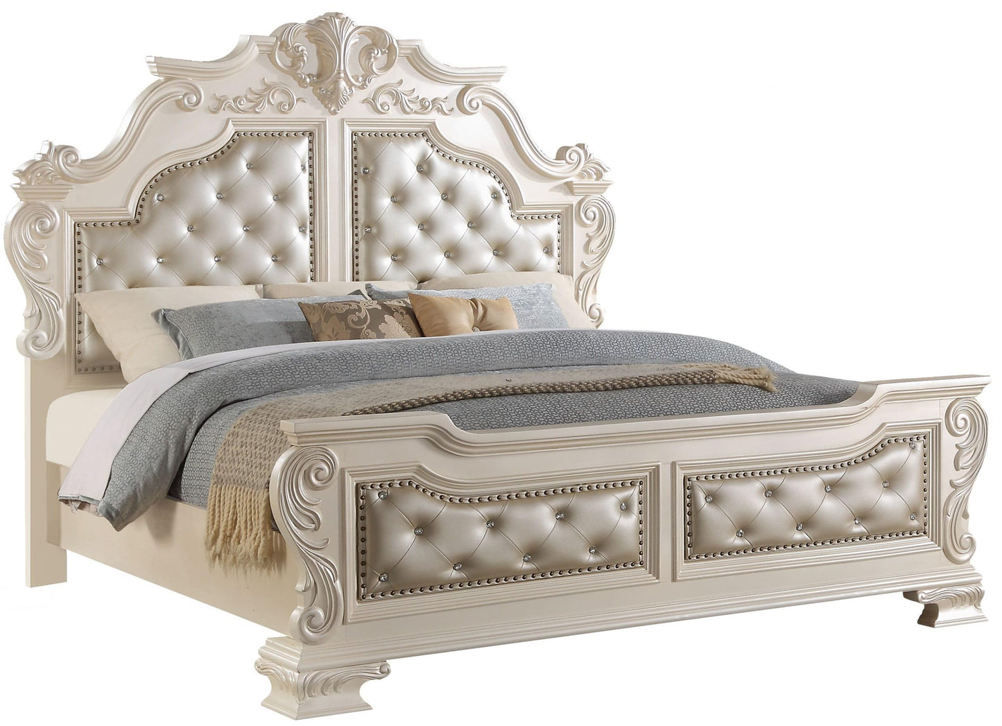 First of a Kind Victoria King 4 Piece Bedroom Set