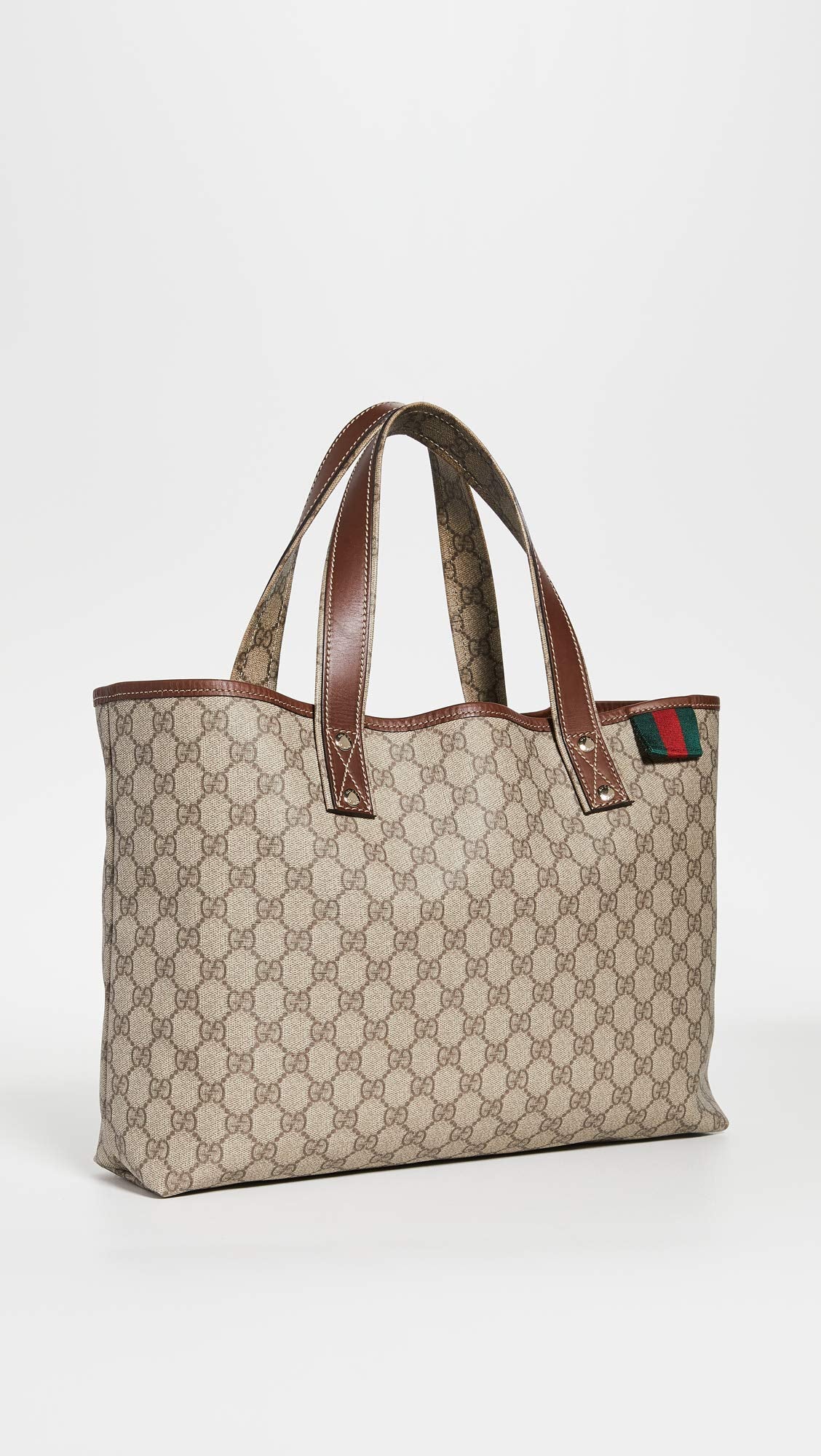 Gucci Women's Pre-Loved Supreme Tote Bag, Brown, One Size