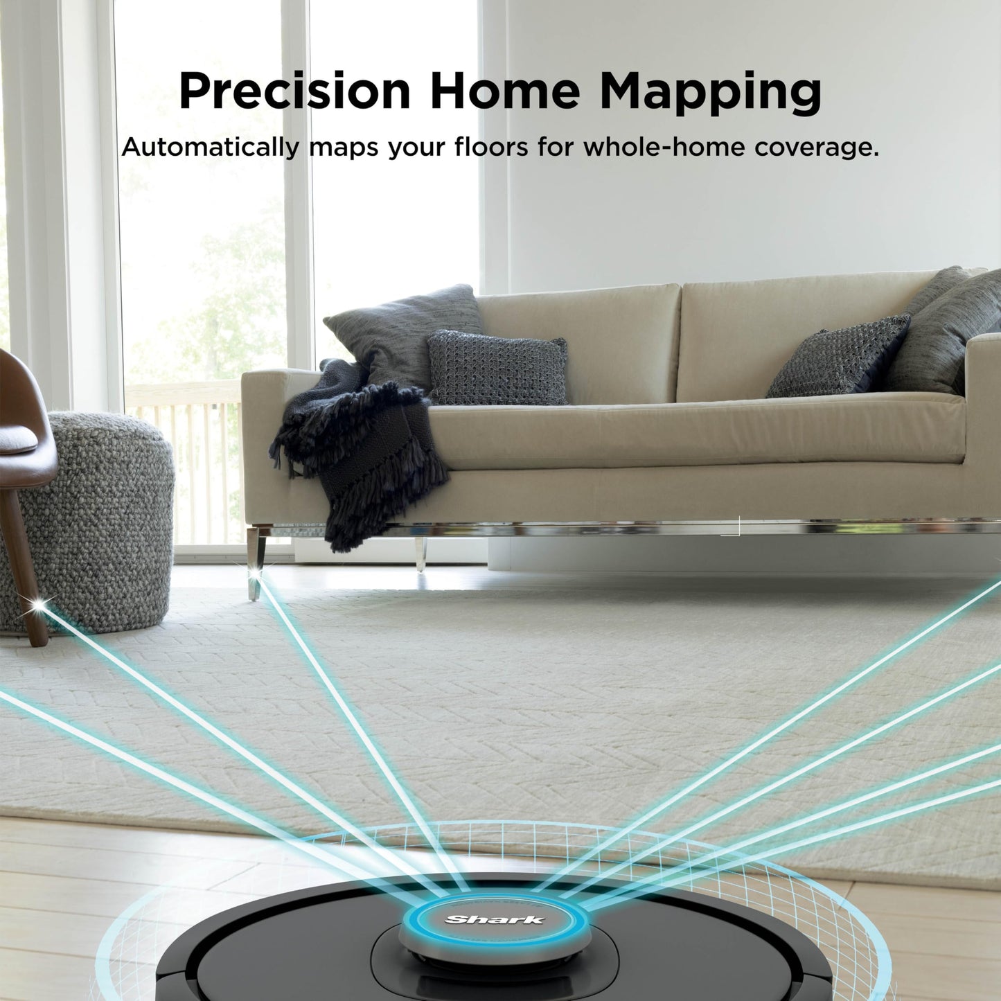 Shark AV2501AE AI Robot Vacuum with XL HEPA Self-Empty Base, Bagless, 60-Day Capacity, LIDAR Navigation, Perfect for Pet Hair, Compatible with Alexa, Wi-Fi Connected, Carpet & Hard Floor, Black