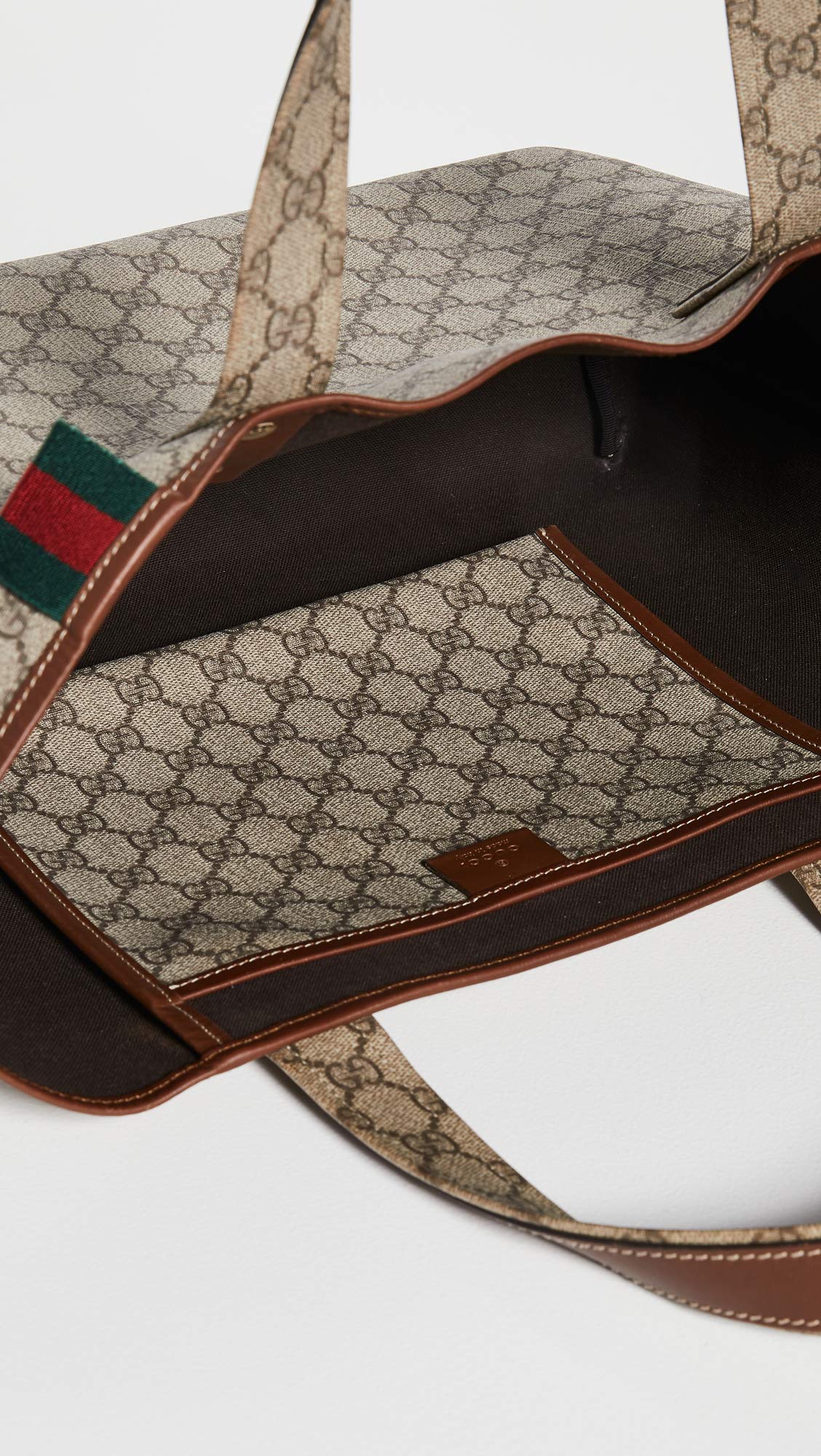 Gucci Women's Pre-Loved Supreme Tote Bag, Brown, One Size