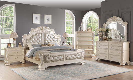 First of a Kind Victoria King 4 Piece Bedroom Set