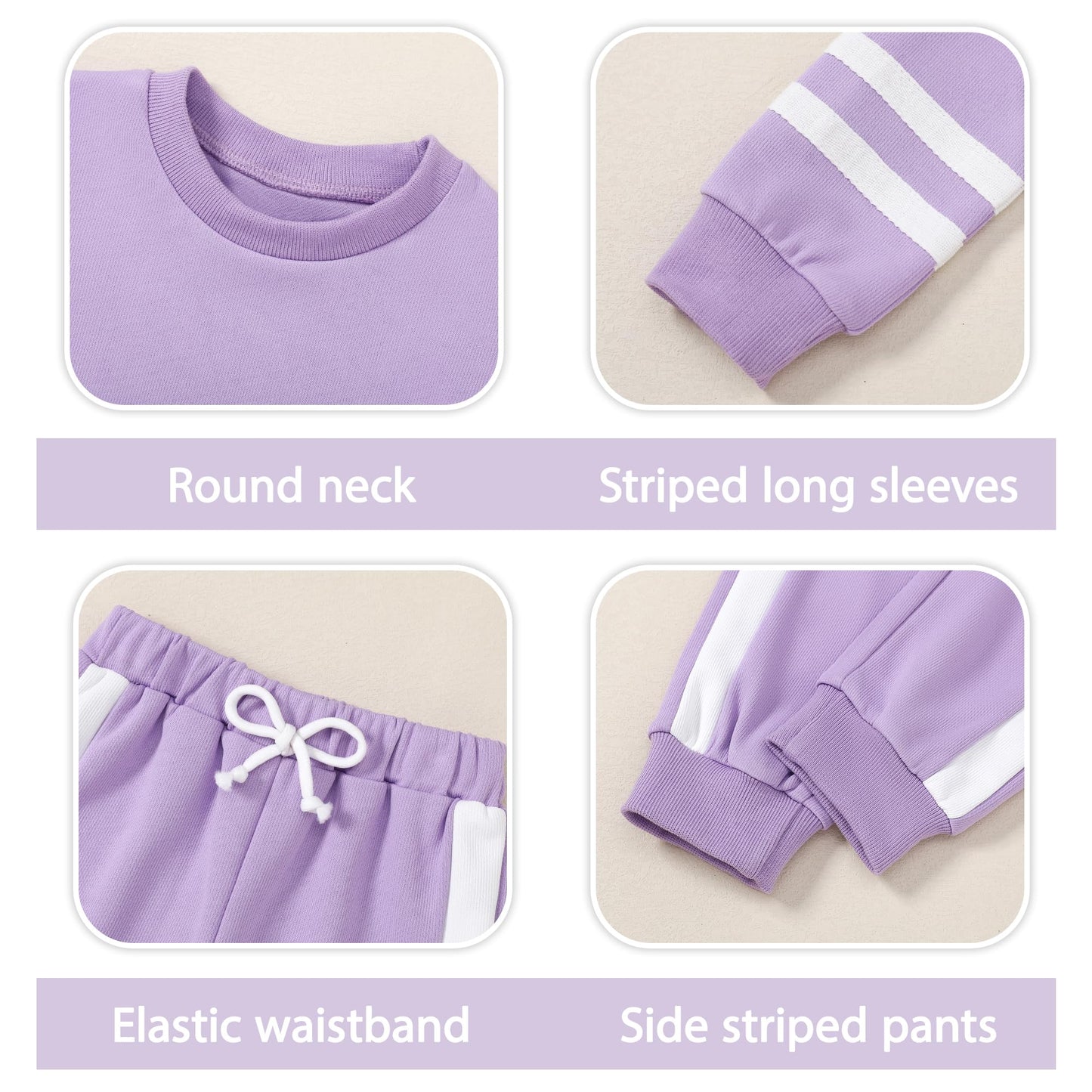 SOLOYEE Toddler Girl Clothes 2T 3T Girls Fall Outfits 2Pcs Sweatsuit Set