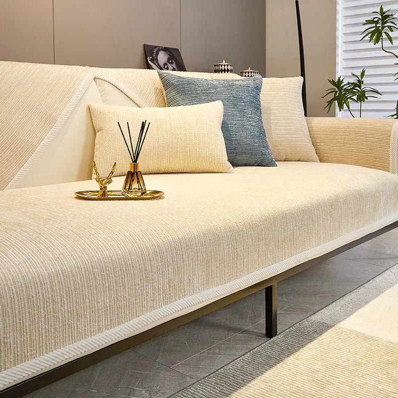 Universal Chenille Sofa Cover – All-Season Stretch Couch Protector