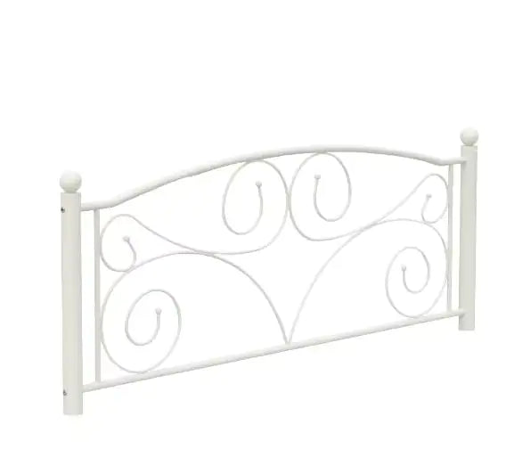 Full Size Unique Flower Metal Bed Frame with Headboard & Footboard, Sturdy System, No Box Spring Needed