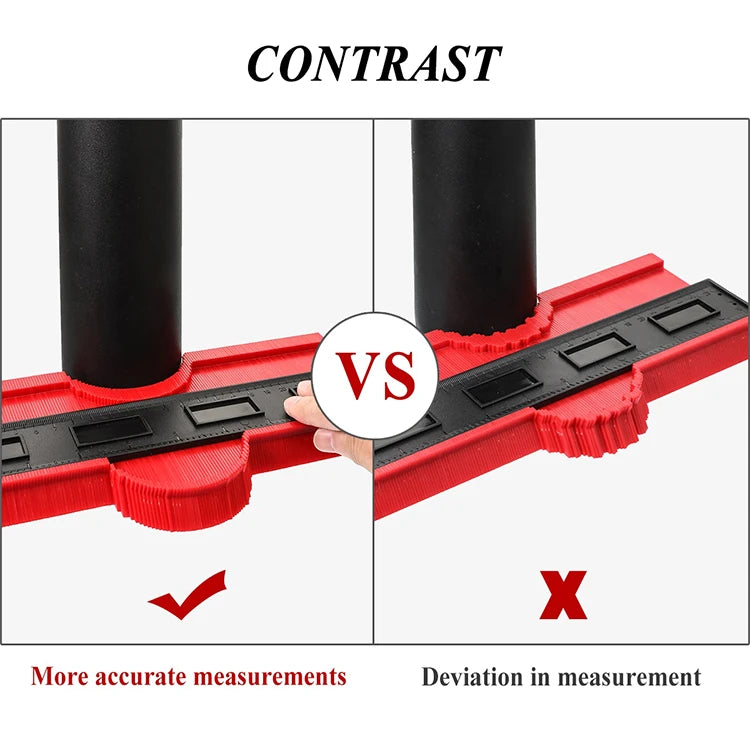 Product Title: Contour Gauge Cutting Template Tool – Woodworking Ruler for Measuring, Construction Contour Tool for DIY Projects