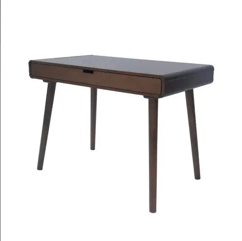 TINA Solid Wood Writing Desk, Brown | Durable MDF & Wood Construction