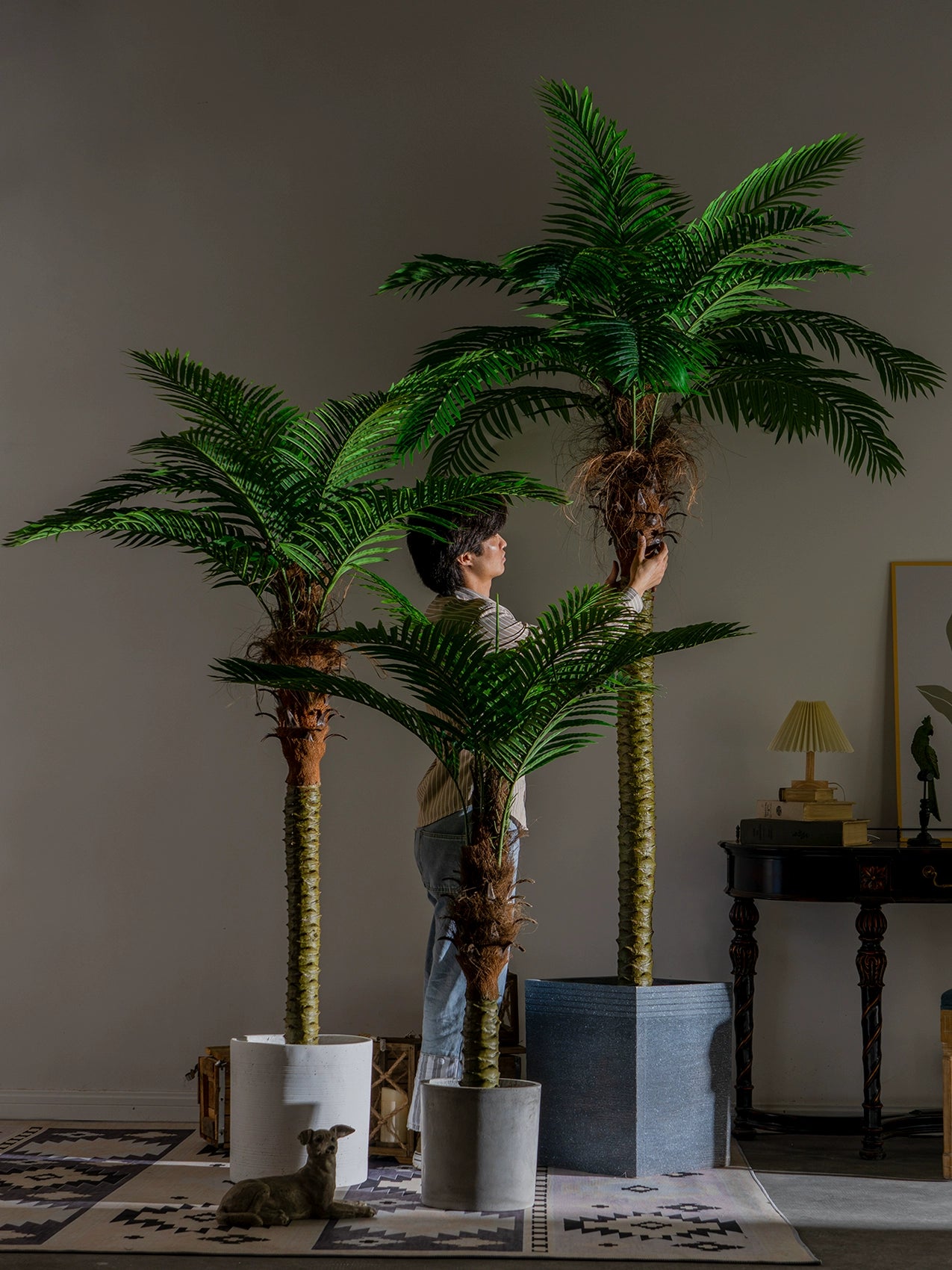 Artificial Palm Tree for Home and Office – Lifelike Indoor Fake Plant for Living Room, Office Decor & Modern Spaces -SHS801