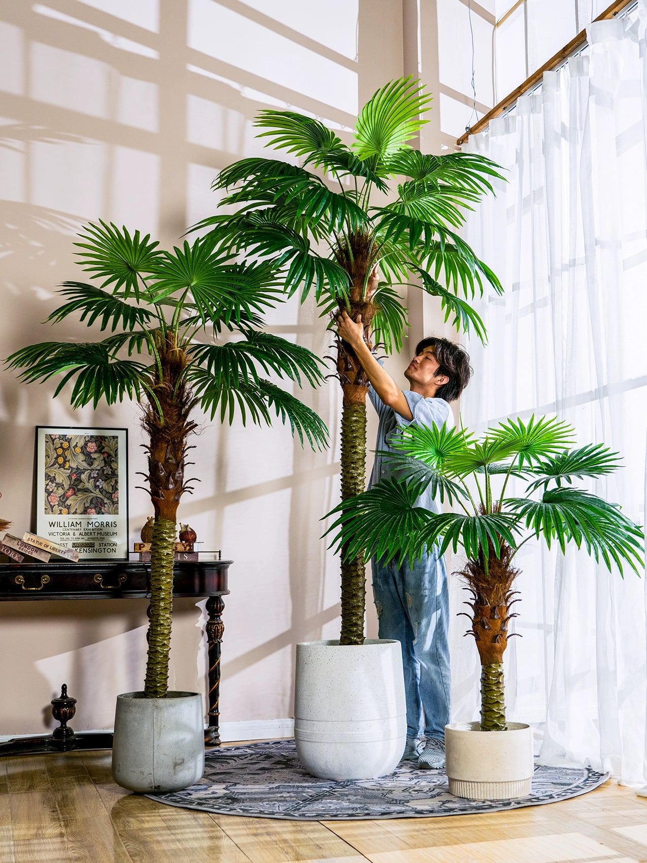 Artificial Palm Tree for Home and Office – Lifelike Indoor Fake Plant for Living Room, Office Decor & Modern Spaces -SHS801